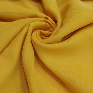 Crepe Chiffon Liso Amarelo Canário  1,40 Larg 100% Poliester