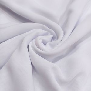 Crepe Chiffon Liso Branco  1,40 Larg 100% Poliester