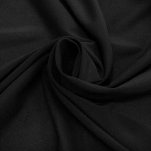 Crepe Chiffon Liso Preto  1,40 Larg 100% Poliester