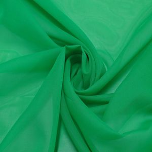 Crepe Chiffon Liso Verde  1,40 Larg 100% Poliester