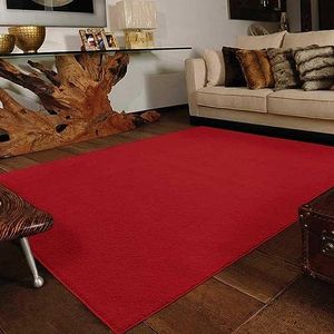 Tapete 50x90 Vip Liso Vermelho - Jolitex