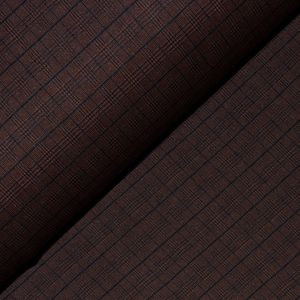 Malha Jacquard Alfaiataria Estampa  Príncipe de Gales Marrom (1,50m Largura / 96% POLYESTER, 4% ELASTANO)