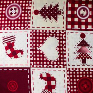 Oxford Estampado Natalino - Patchwork de Natal (1,50 largura)